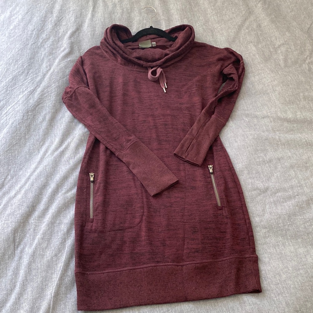 Athleta Mauve/Plum Sweater Dress